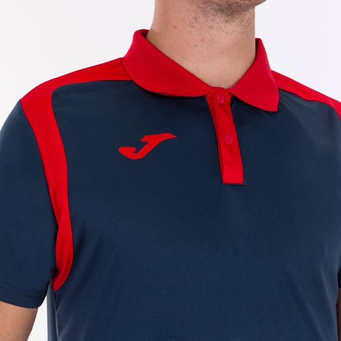 hr Joma polo majica kratkih rukava prvenstvo v tamnoplava crvena 6FVN300 muškarci