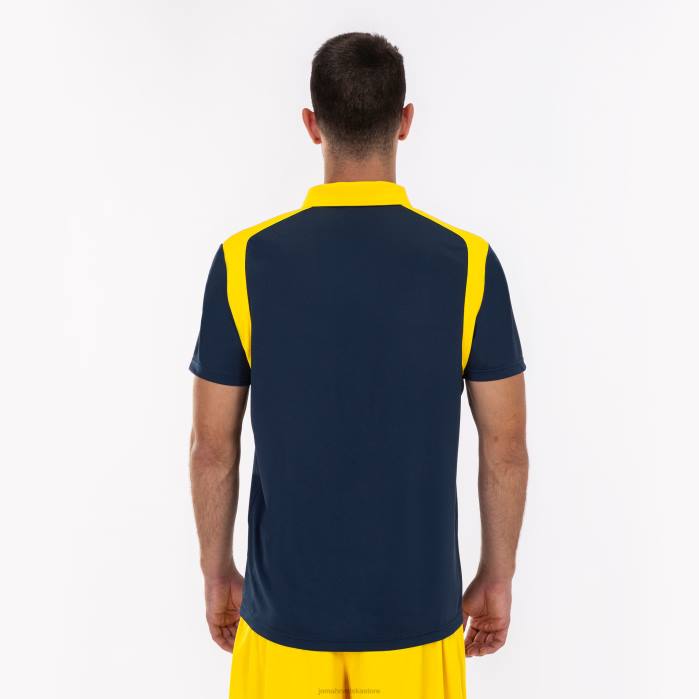 hr Joma polo majica kratkih rukava prvenstvo v tamnoplava žuta 6FVN556 muškarci
