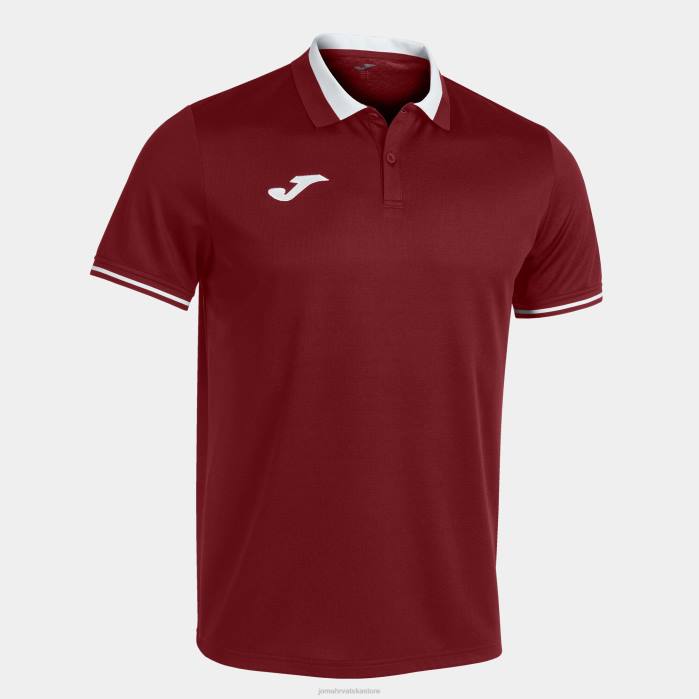 hr Joma polo majica kratkih rukava prvenstvo vi bordo bijela 6FVN4534 muškarci