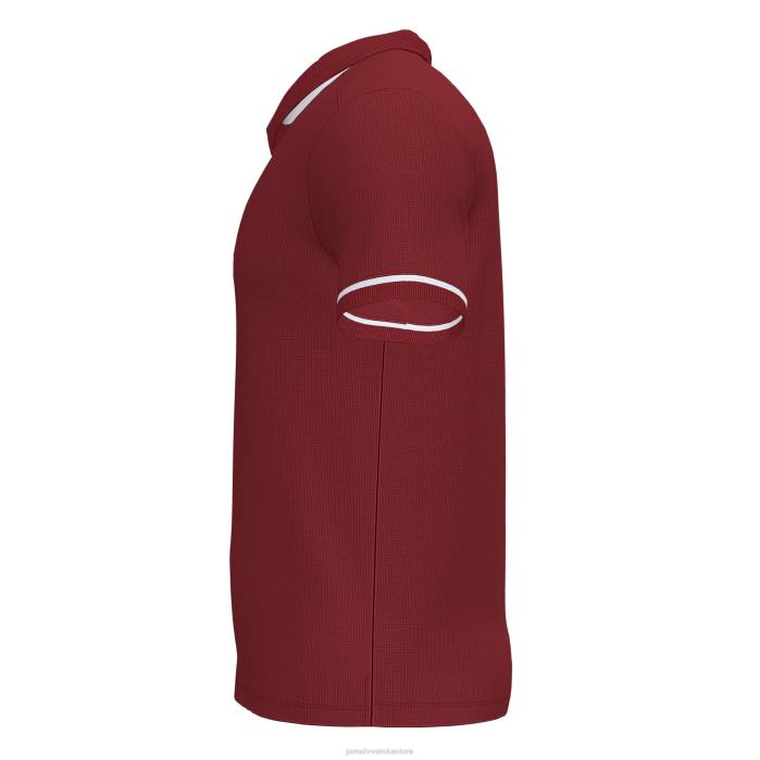 hr Joma polo majica kratkih rukava prvenstvo vi bordo bijela 6FVN4534 muškarci