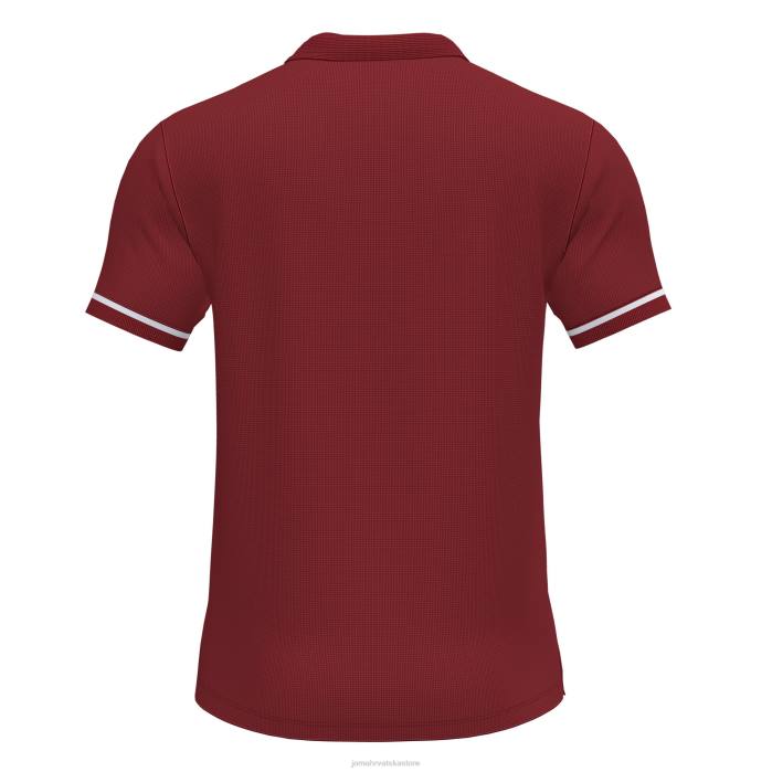hr Joma polo majica kratkih rukava prvenstvo vi bordo bijela 6FVN4534 muškarci
