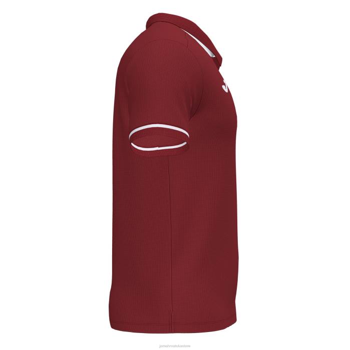 hr Joma polo majica kratkih rukava prvenstvo vi bordo bijela 6FVN4534 muškarci