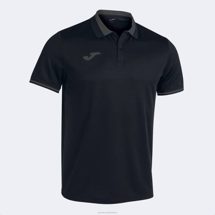 hr Joma polo majica kratkih rukava prvenstvo vi crno tamno sivo 6FVN1021 muškarci