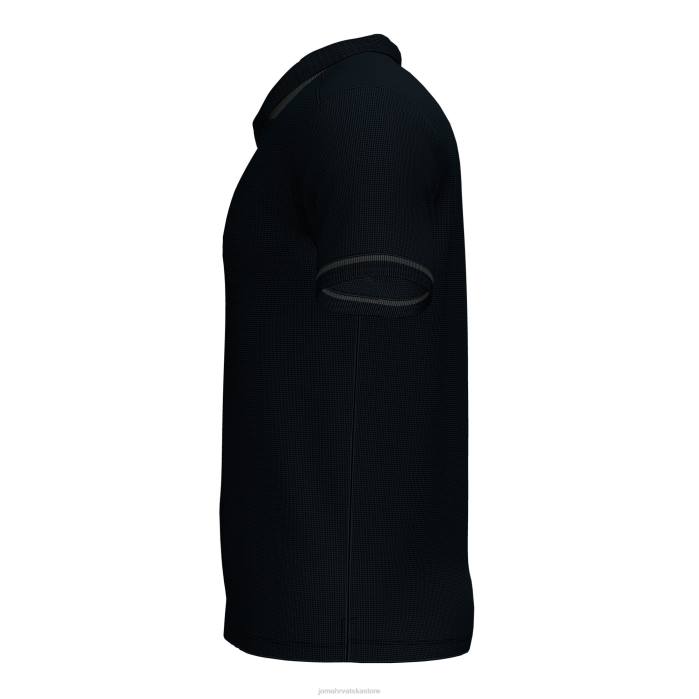hr Joma polo majica kratkih rukava prvenstvo vi crno tamno sivo 6FVN1021 muškarci
