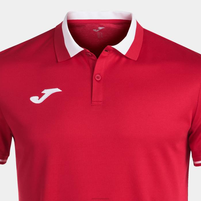 hr Joma polo majica kratkih rukava prvenstvo vi crveno bijelo 6FVN4310 muškarci