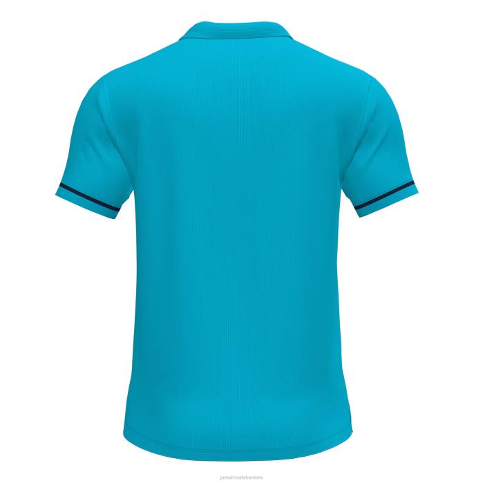 hr Joma polo majica kratkih rukava prvenstvo vi fluorescentno tirkizno tamnoplava 6FVN3295 muškarci