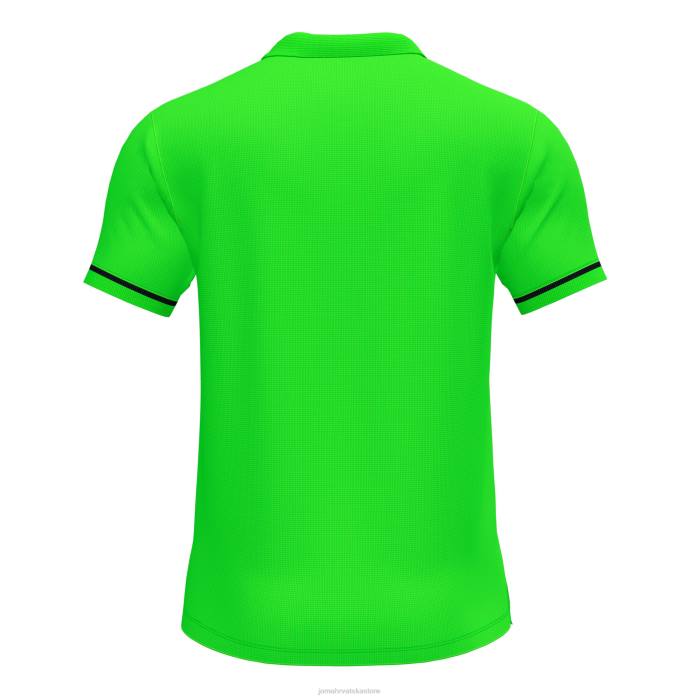 hr Joma polo majica kratkih rukava prvenstvo vi fluorescentno zelena crna 6FVN3340 muškarci