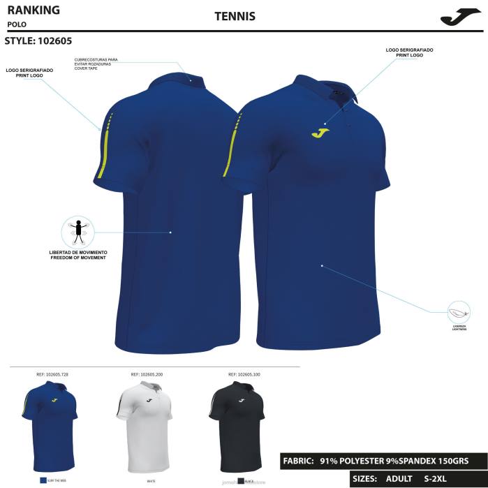 hr Joma polo majica kratkih rukava torneo crno 6FVN4658 muškarci