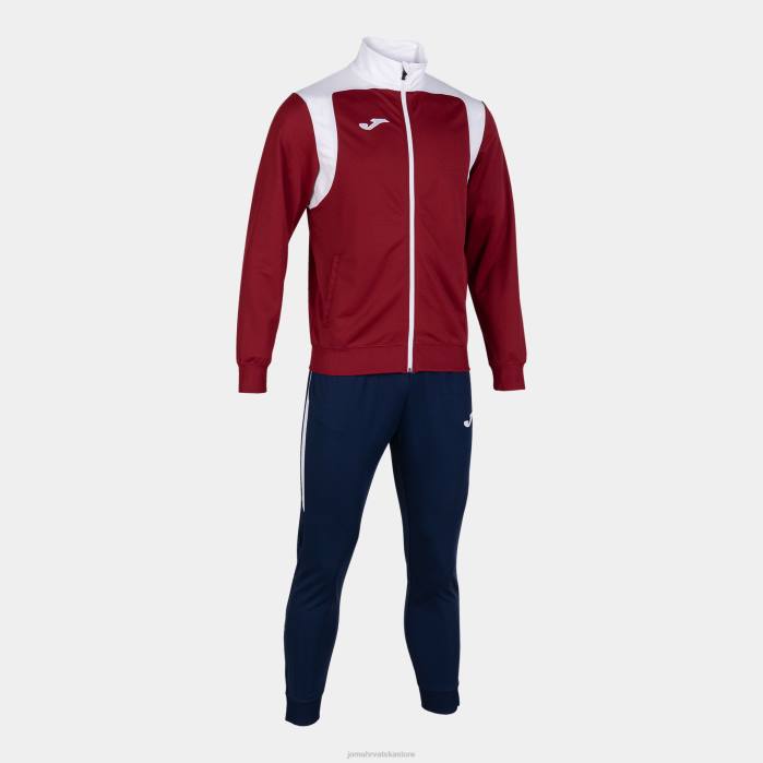 hr Joma prvenstvo u trenirci v bordo bijela 6FVN302 muškarci