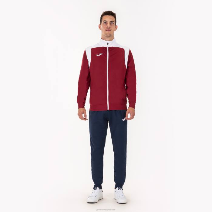 hr Joma prvenstvo u trenirci v bordo bijela 6FVN302 muškarci
