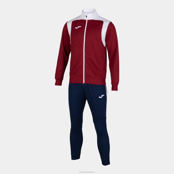 hr Joma prvenstvo u trenirci v bordo bijela 6FVN302 muškarci