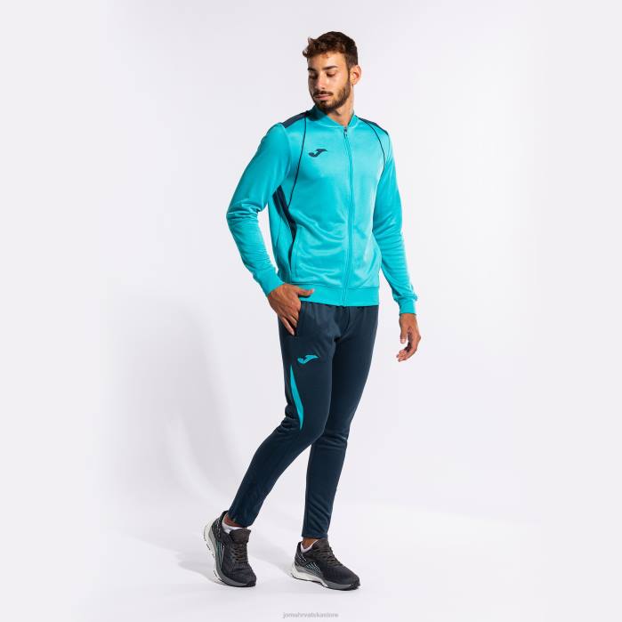 hr Joma prvenstvo u trenirkama vii fluorescentno tirkizno tamnoplava 6FVN1088 muškarci