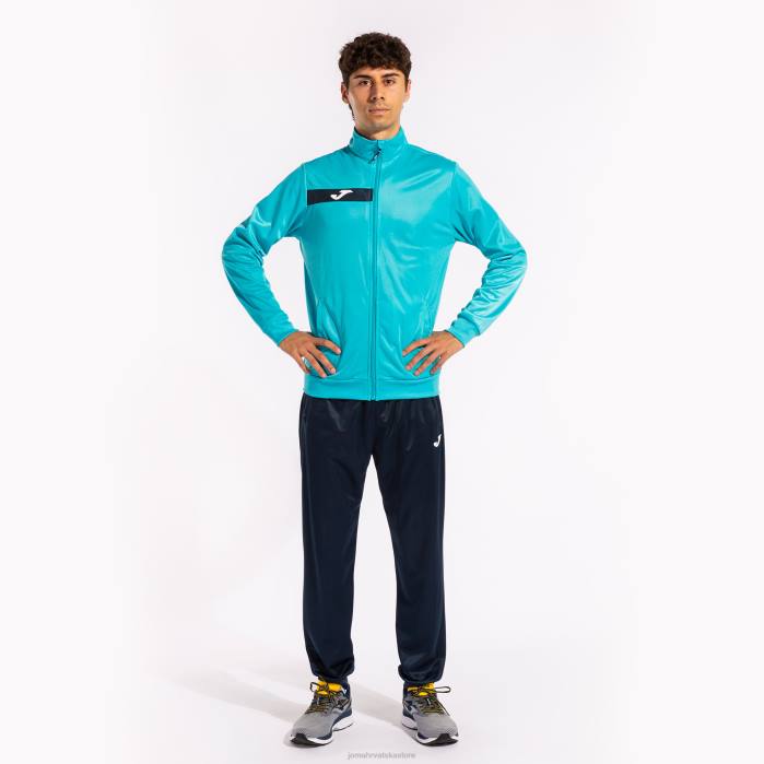 hr Joma trenerka Columbus fluorescentno tirkizno tamnoplava 6FVN3080 muškarci