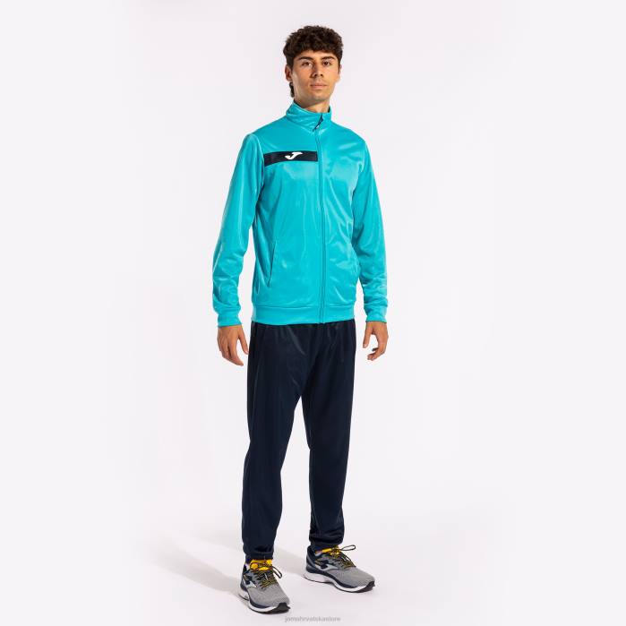 hr Joma trenerka Columbus fluorescentno tirkizno tamnoplava 6FVN3080 muškarci