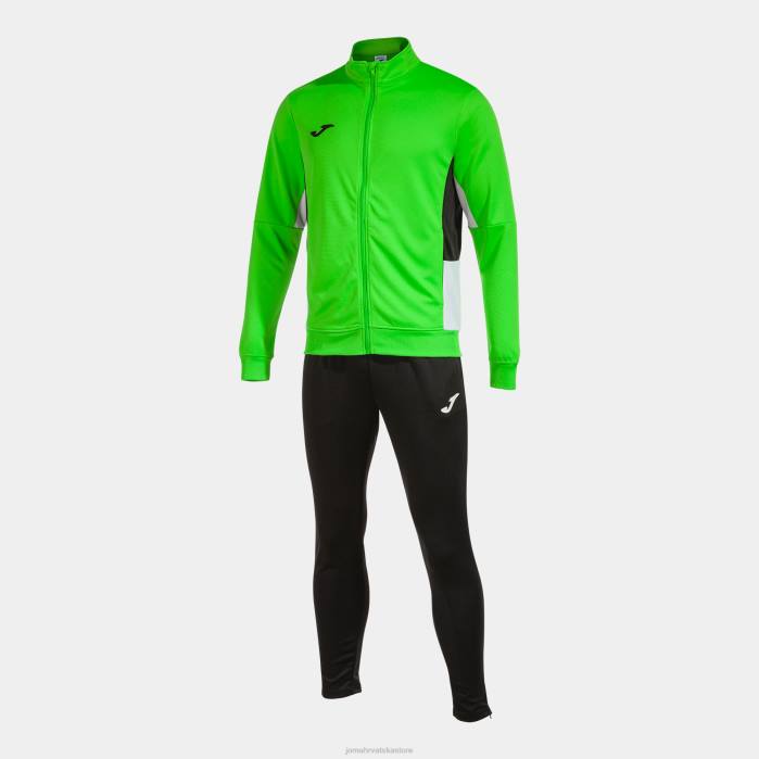 hr Joma trenirka danubio ii fluorescentno zelena crno bijela 6FVN616 muškarci