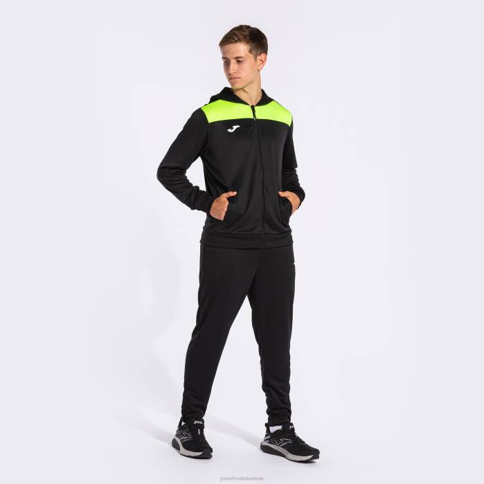 hr Joma trenirka feniks ii crno fluorescentno žuto 6FVN4472 muškarci