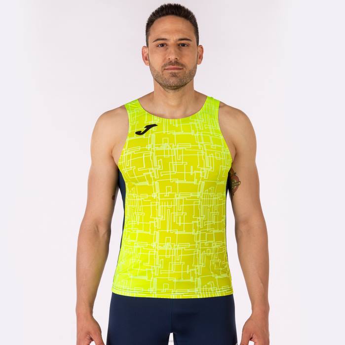 hr Joma elita bez rukava viii tamnoplava fluorescentno žuta 6FVN757 muškarci