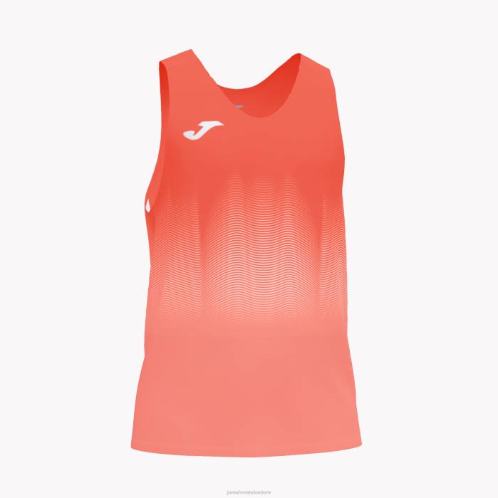 hr Joma majica bez rukava elita vii fluorescentna koraljna bijela 6FVN457 muškarci