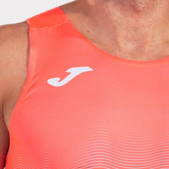 hr Joma majica bez rukava elita vii fluorescentna koraljna bijela 6FVN457 muškarci