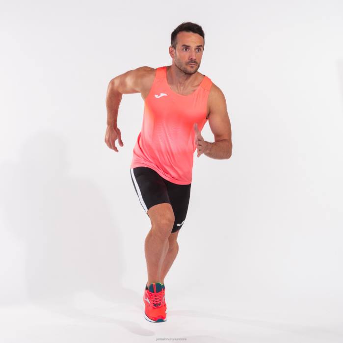 hr Joma majica bez rukava elita vii fluorescentna koraljna bijela 6FVN457 muškarci
