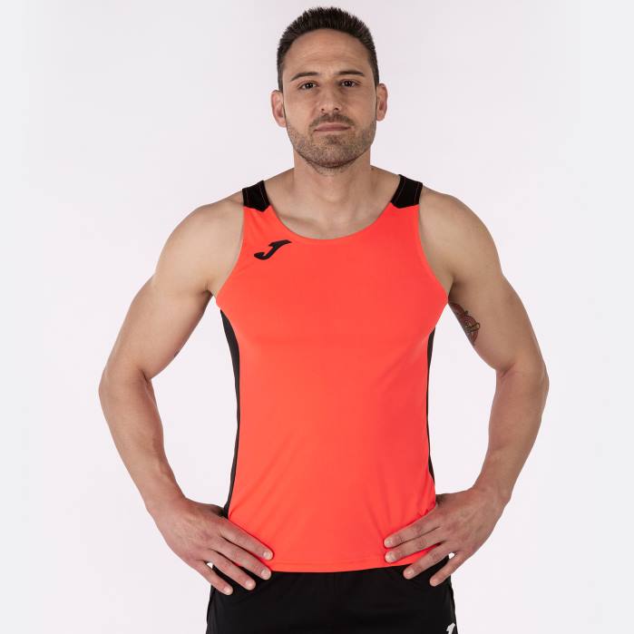 hr Joma rekord bez rukava ii fluorescentna koraljna crna 6FVN1484 muškarci