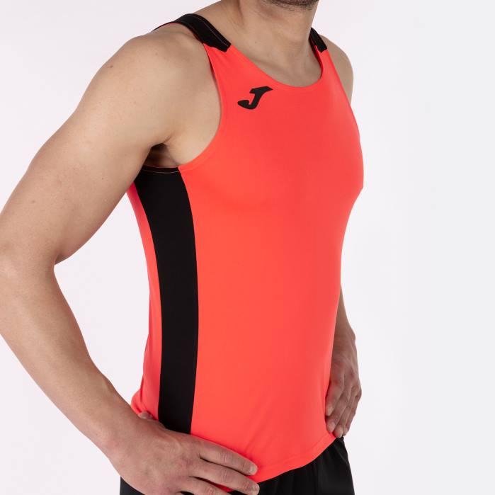 hr Joma rekord bez rukava ii fluorescentna koraljna crna 6FVN1484 muškarci