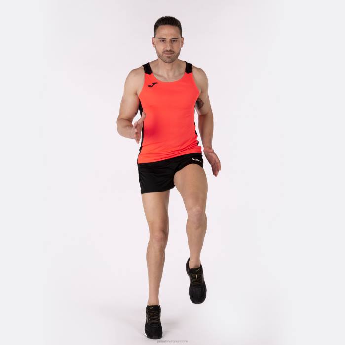 hr Joma rekord bez rukava ii fluorescentna koraljna crna 6FVN1484 muškarci