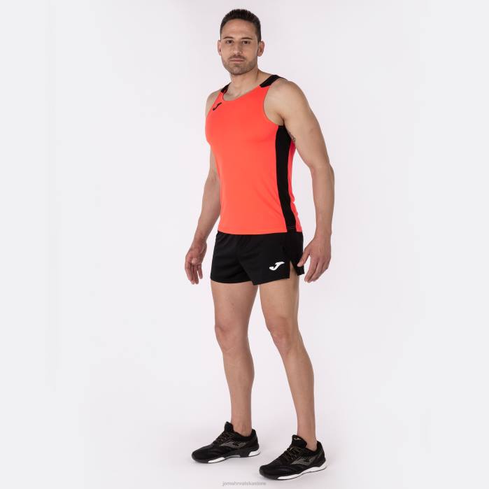 hr Joma rekord bez rukava ii fluorescentna koraljna crna 6FVN1484 muškarci