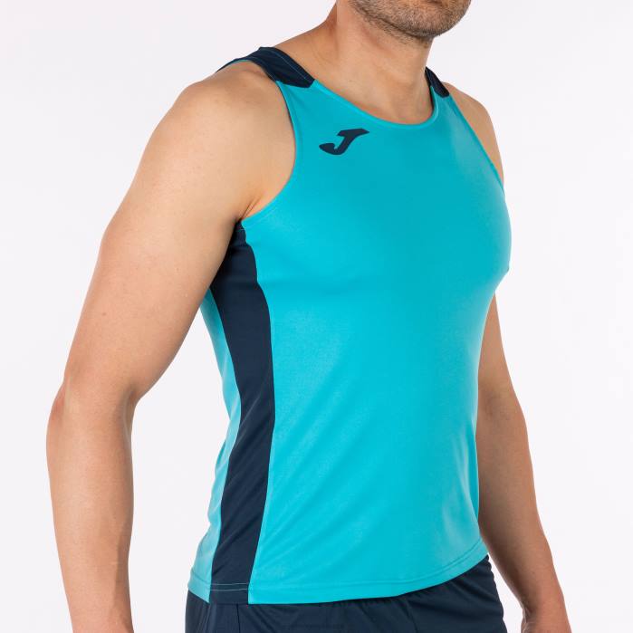 hr Joma rekord bez rukava ii fluorescentno tirkizno tamnoplava 6FVN4504 muškarci