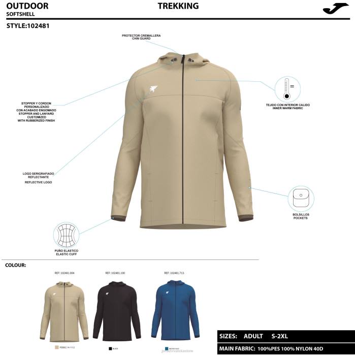 hr Joma soft shell explorer plava 6FVN3024 muškarci