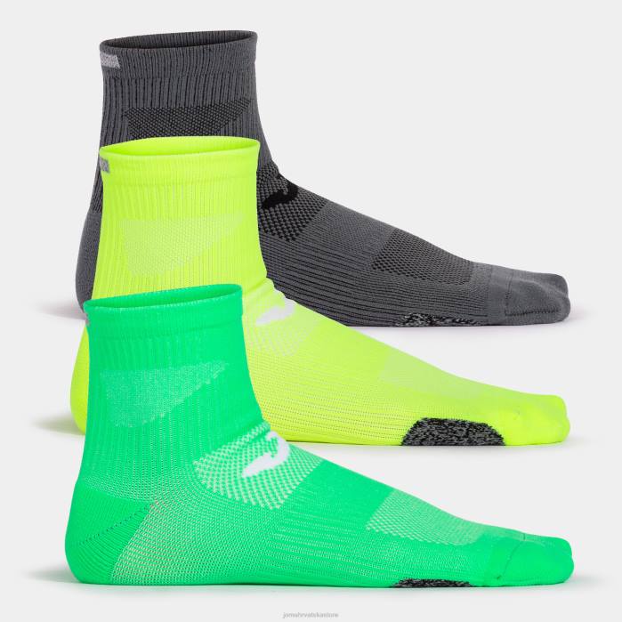 hr Joma čarape trčanje noć fluorescentno zelena sivo žuta 6FVN73