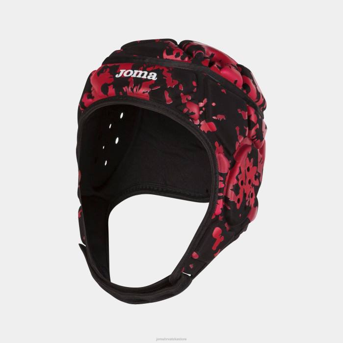 hr Joma rugby zaštitna kaciga za zaštitu crno crvena 6FVN3395