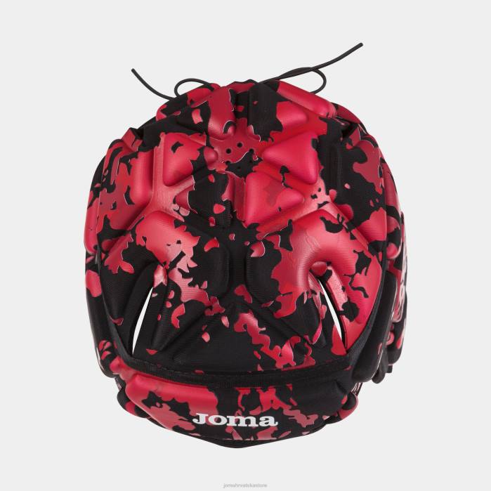 hr Joma rugby zaštitna kaciga za zaštitu crno crvena 6FVN3395