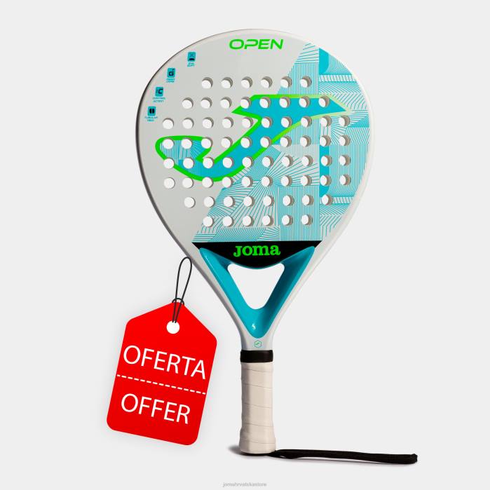 hr Joma reket za padel otvoren bijela fluorescentna tirkizna 6FVN2385