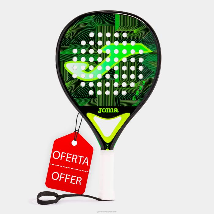 hr Joma reket za padel otvoren crna fluorescentno zelena 6FVN2504
