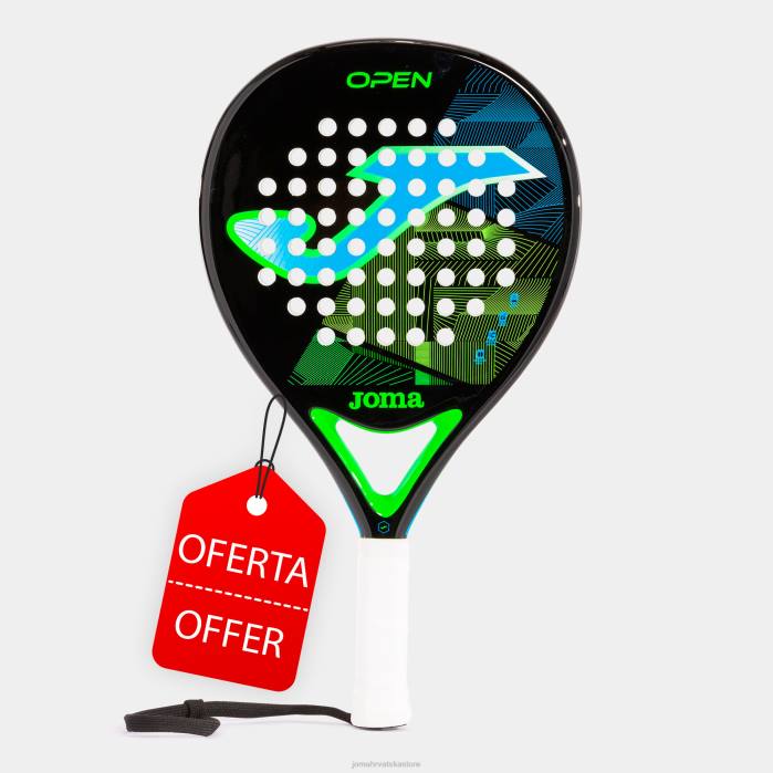 hr Joma reket za padel otvoren crni fluorescentni tirkiz 6FVN2499