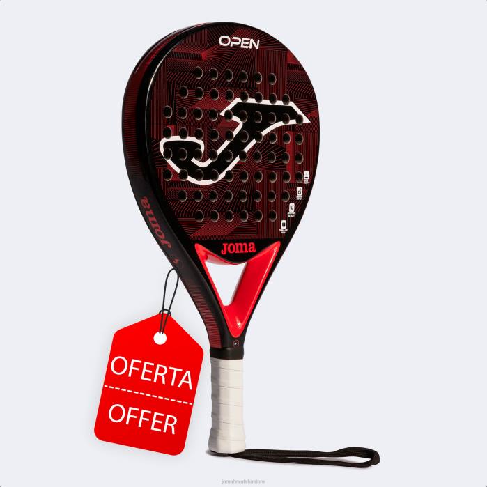 hr Joma reket za padel otvoren crno crvena 6FVN3742