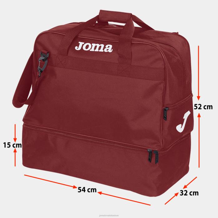 hr Joma sportska torba extra-grande training iii tamnocrvena 6FVN3799
