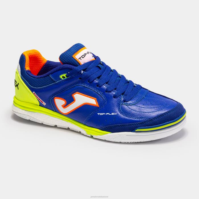hr Joma futsal tenisice top flex rebound 23 u dvorani kraljevsko plava fluorescentno zelena 6FVN136