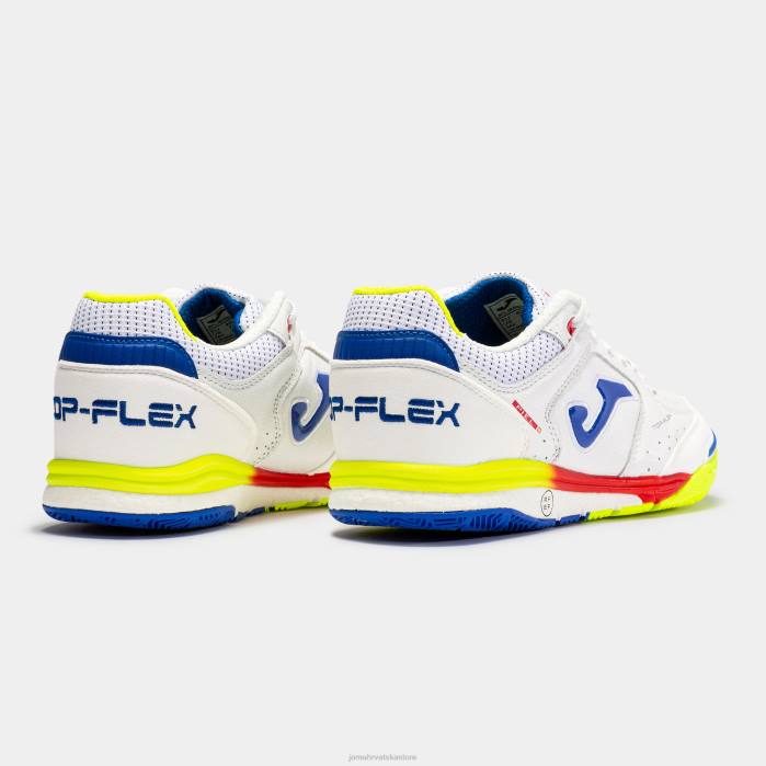 hr Joma tenisice za futsal top flex rebound 22 dvoranski španjolski futsal izbor bijelo fluorescentno žuto 6FVN3710