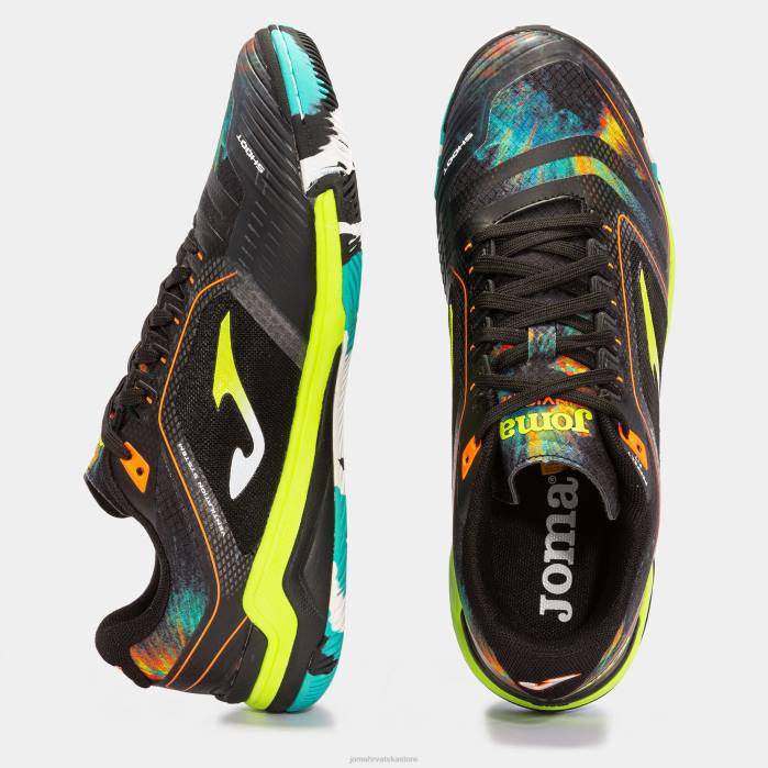 hr Joma tenisice za mali nogomet invicto 23 za dvoranu crno fluorescentno žuto 6FVN3930