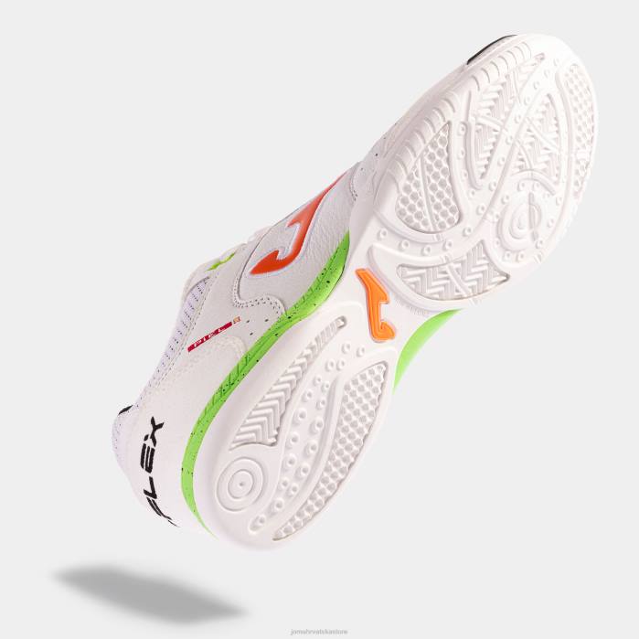 hr Joma tenisice za mali nogomet top flex 23 dvoranske bijelo zelena 6FVN192