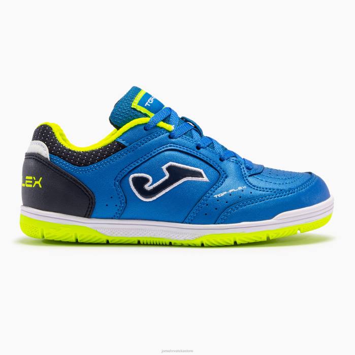 hr Joma tenisice za mali nogomet top flex jr 23 indoor junior kraljevsko plava tamnoplava 6FVN4104