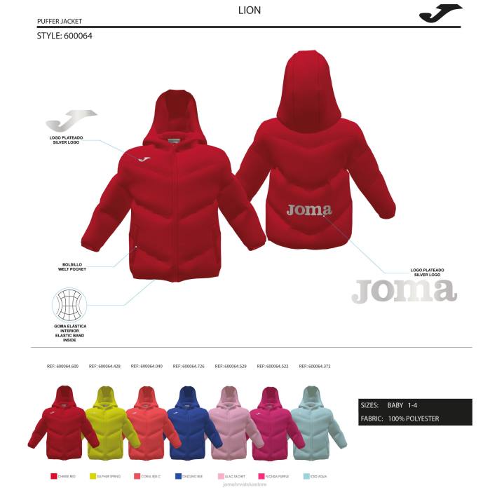 hr Joma anorak junior lav ružičasta 6FVN2787