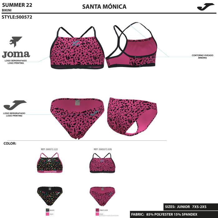 hr Joma djevojka u bikiniju santa monica ružičasta 6FVN2773