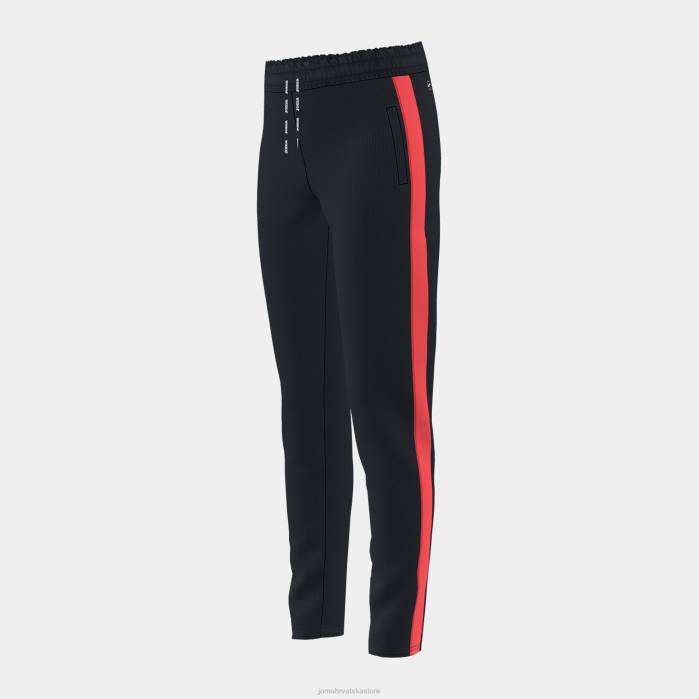 hr Joma duge hlače za dječake na pruge crni fluorescentni koralj 6FVN2742