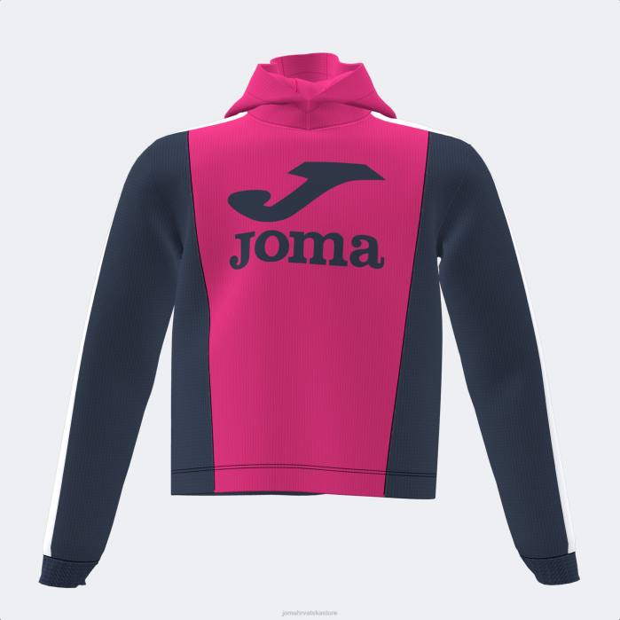hr Joma džemper s kapuljačom park fuksija crna 6FVN4086