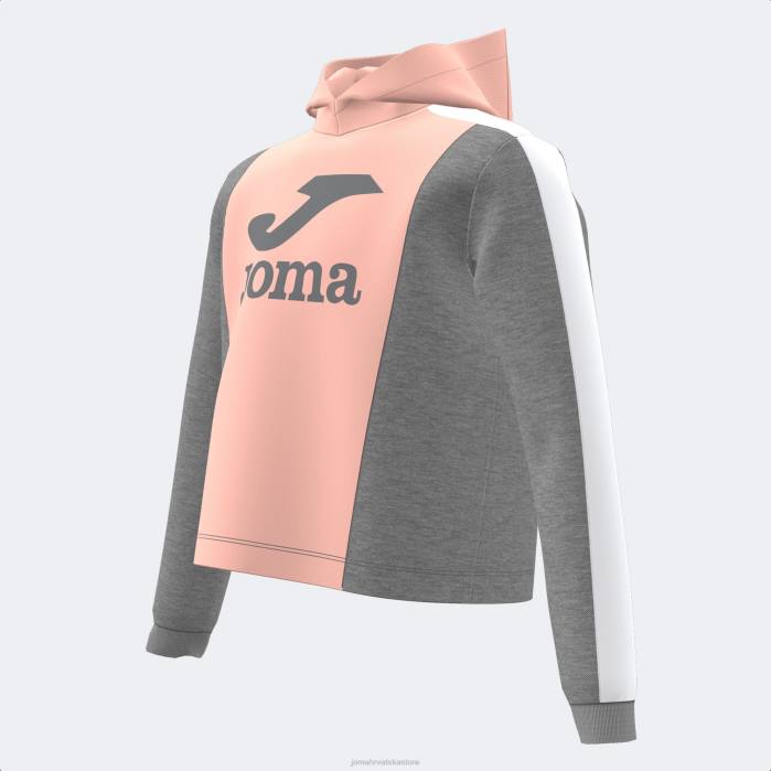 hr Joma džemper s kapuljačom park roza melanž siva 6FVN4119