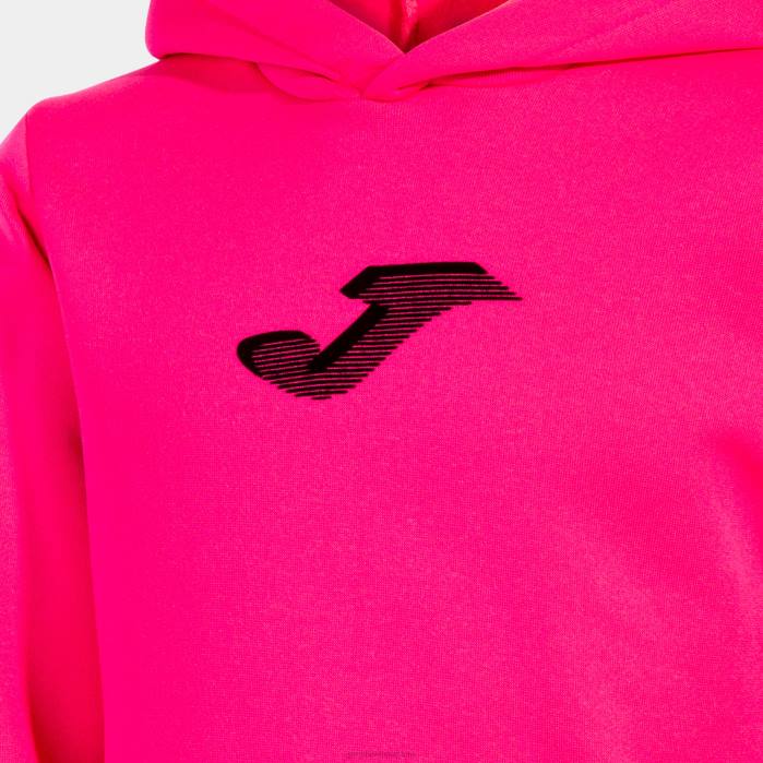 hr Joma pulover s kapuljačom djevojka lav fluorescentno ružičasta 6FVN4091