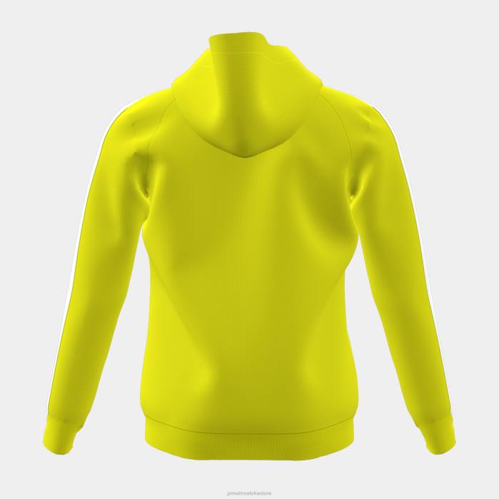 hr Joma pulover s kapuljačom junior stripe vapno 6FVN2692